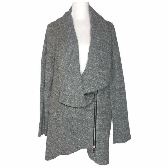 Soft Surroundings Sz S Cardigan Gray Assymetrical - Picture 2 of 11